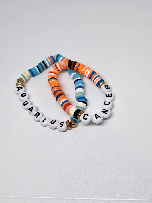 Aquarius zodiac bracelet